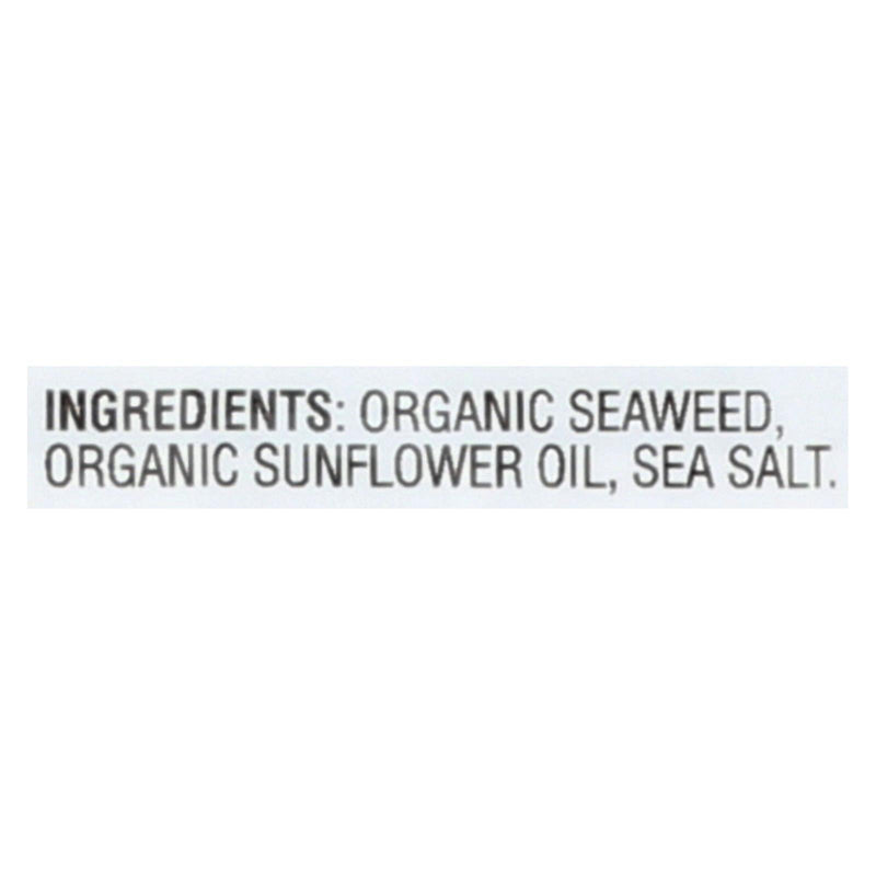 Gimme Seaweed Snacks Organic Roasted Seaweed Snack - Sea Salt - Case Of 8 - 6/.17 Oz - Orca Market