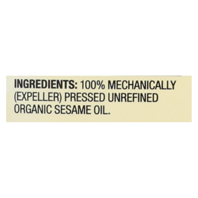 Spectrum Naturals Organic Unrefined Sesame Oil - Case Of 12 - 16 Fl Oz. - Orca Market