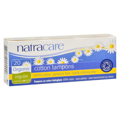 Natracare 100% Organic Cotton Tampons Regular - 20 Tampons - Orca Market