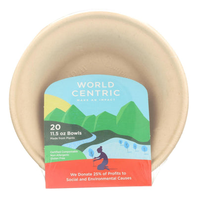 World Centric Wheat Straw Bowl - Case Of 12 - 20 Count - Orca Market