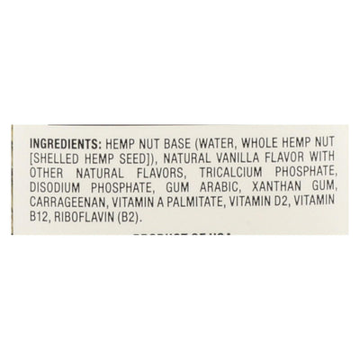 Pacific Natural Foods Hemp Vanilla - Unsweetened - Case Of 12 - 32 Fl Oz. - Orca Market