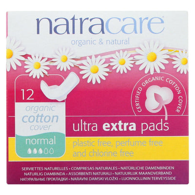 Natracare Ultra Extra Pads W/wings - Normal - 12 Count - Orca Market