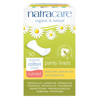 Natracare Natural Curved Panty Liners - 30 Pack - Orca Market