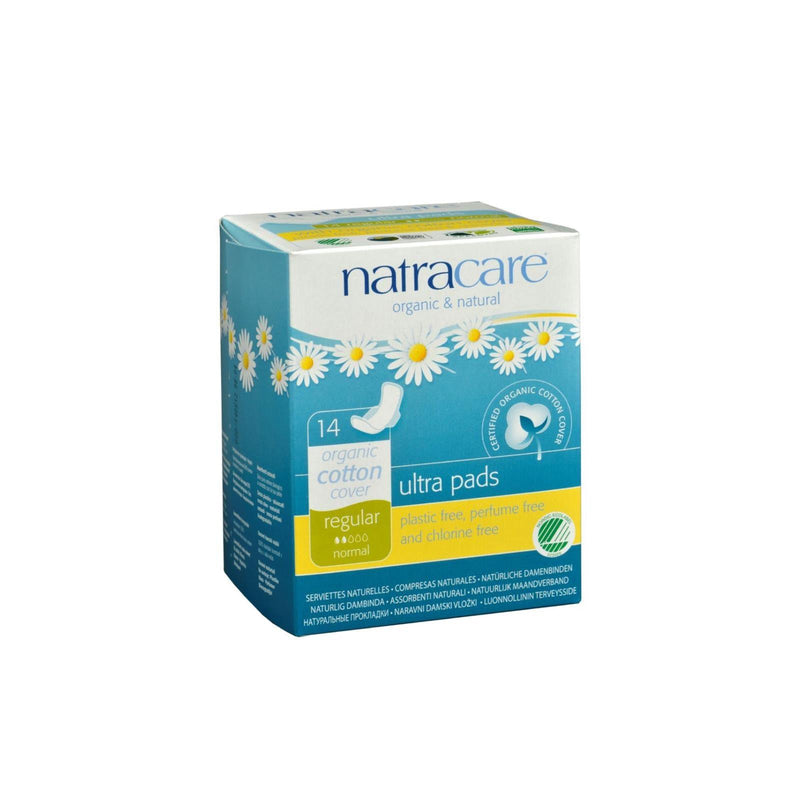 Natracare Natural Ultra Pads W/wings Regular W/organic Cotton Cover - 14 Pack - Orca Market