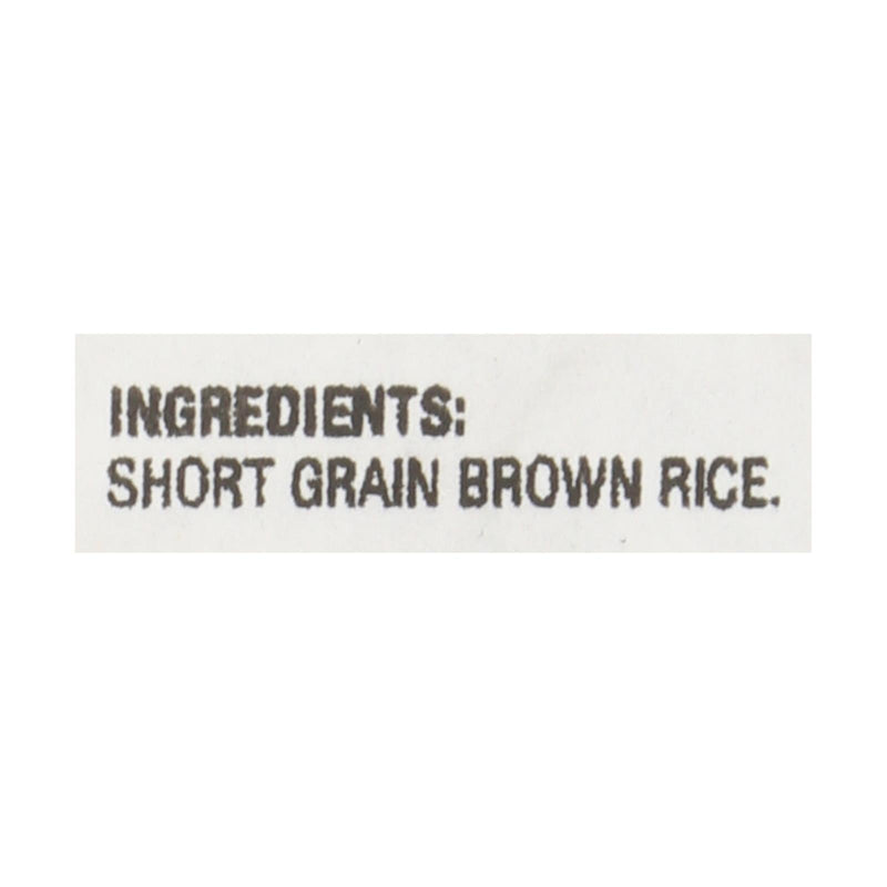 Lundberg Family Farms Brown Short Grain Rice - Case Of 25 Lbs - Orca Market