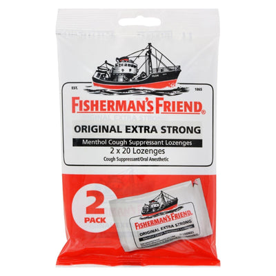 Fisherman's Friend Lozenges - Original Extra Strong - Dsp - 40 Ct - 1 Case - Orca Market