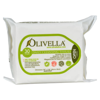 Olivella Daily Facial Cleansing Tissues - 30 Tissues - Orca Market