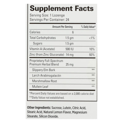 Quantum Therazinc Cold Season Plus Lozenges Lemon - 14 Mg - 24 Lozenges - Orca Market