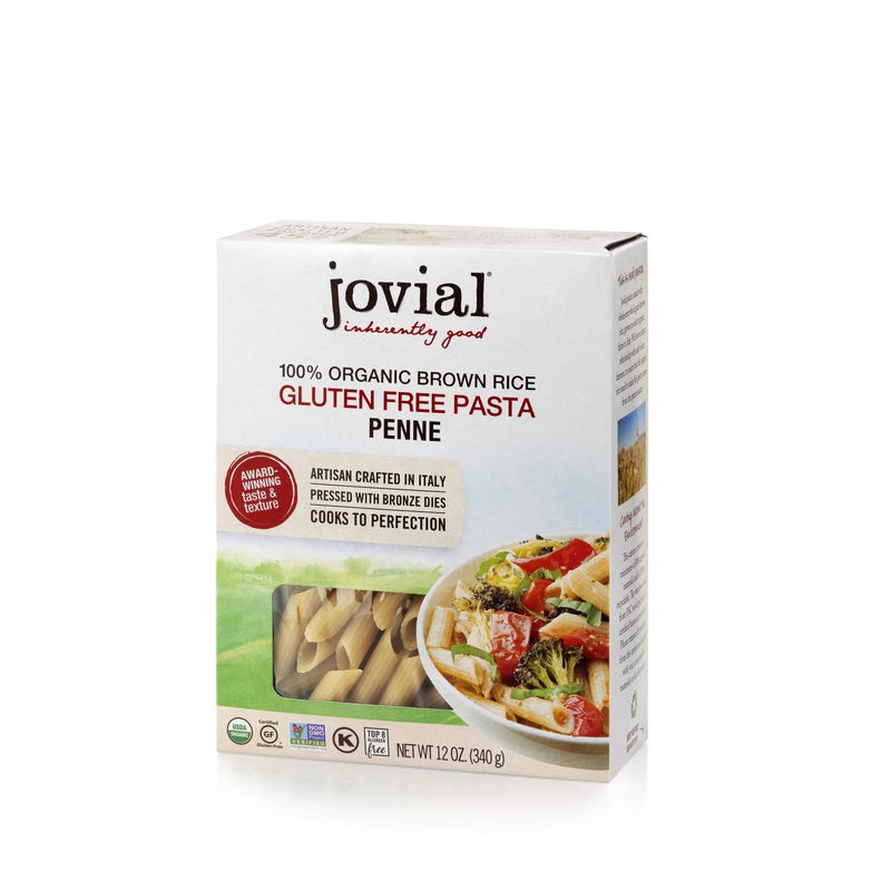 Jovial - Pasta - Organic - Brown Rice - Penne Rigate - 12 Oz - Case Of 12 - Orca Market