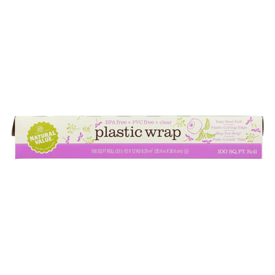 Natural Value Clear Plastic Wrap - Case Of 24 - Orca Market