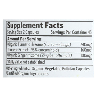 Organic India Wellness Supplements, Turmeric Formula - 1 Each - 90 Vcap - Orca Market