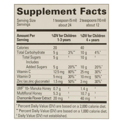 Comvita - Kids Soothing Syrup Nighttime Grape Manuka Honey- 1 Each - 4 Fz - Orca Market