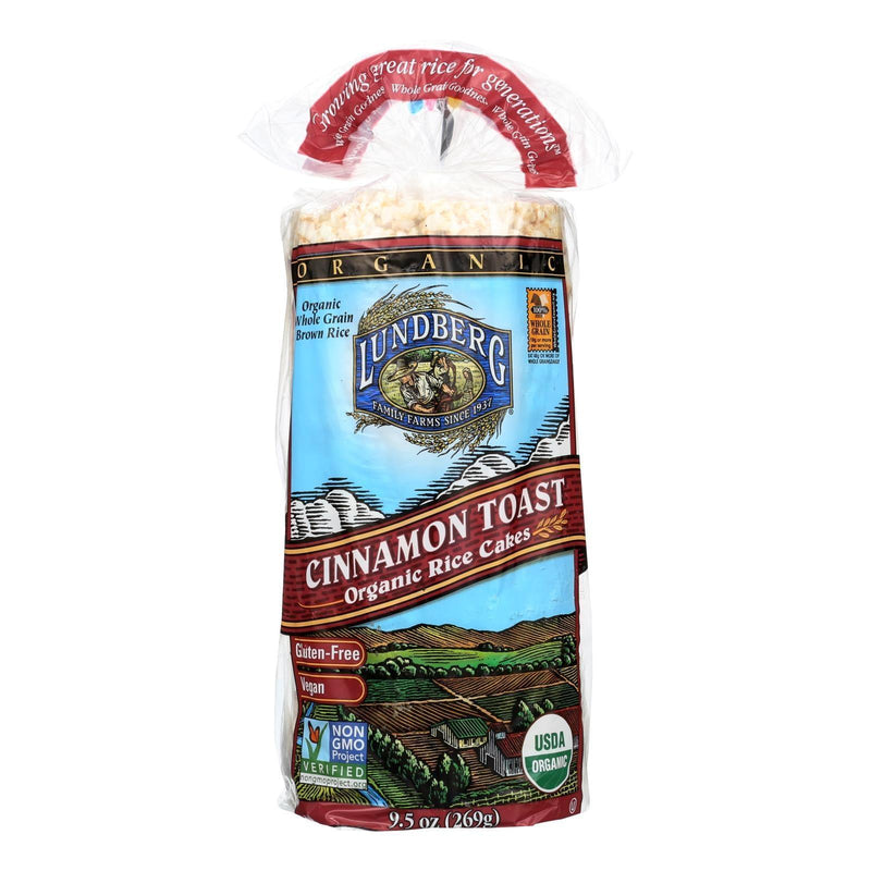 Lundberg Family Farms - Rice Cake Cinnamon Toast - Case Of 6-9.5 Oz - Orca Market