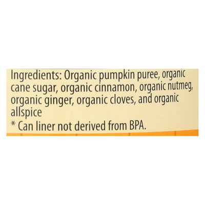 Farmer's Market Organic Pumpkin - Pie Mix - Case Of 12 - 15 Oz. - Orca Market