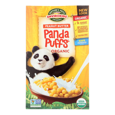 Envirokidz - Organic Panda Puffs - Peanut Butter - Case Of 12 - 10.6 Oz. - Orca Market