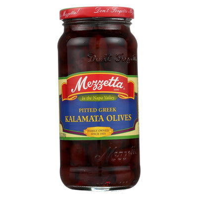 Mezzetta Pitted Greek Kalamata Olives - Case Of 6 - 9.5 Oz. - Orca Market