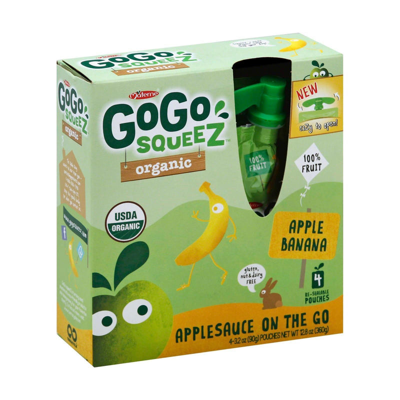 Gogo Squeeze Applesauce - Apple Banana - Case Of 12 - 3.2 Oz. - Orca Market