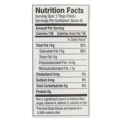 Nutiva Organic Coconut Oil - Refined - Case Of 6 - 23 Fl Oz. - Orca Market