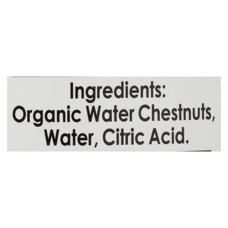 Native Forest Organic Sliced Water Chestnuts - Case Of 6 - 8 Oz - Orca Market