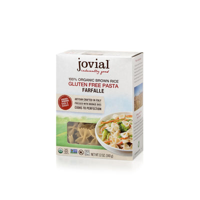 Jovial - Gluten Free Brown Rice Pasta - Farfalle - Case Of 12 - 12 Oz. - Orca Market