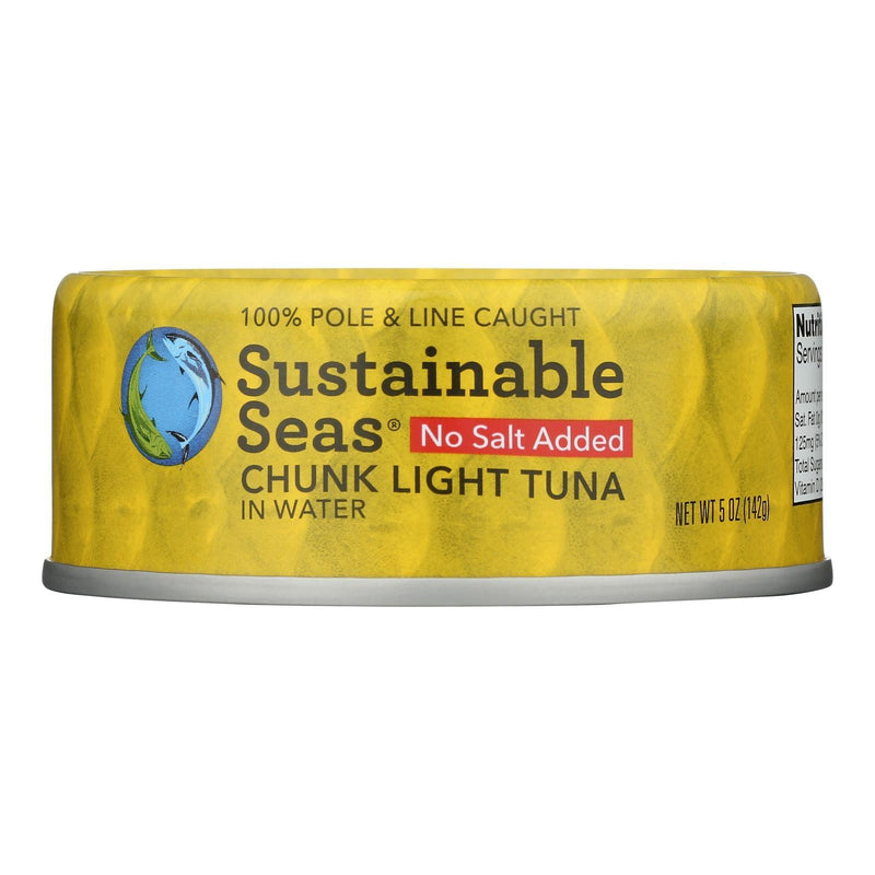 Sustainable Seas Chunk Light Tuna In Water - Case Of 12 - 5 Oz - Orca Market