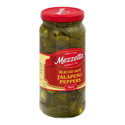 Mezzetta Hot Jalapeno Peppers - Sliced - Case Of 6 - 16 Oz. - Orca Market