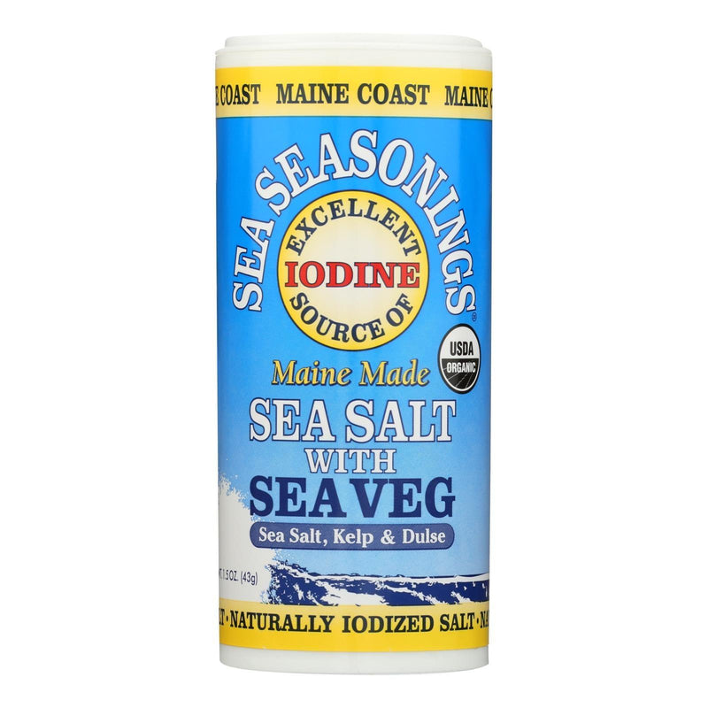 Maine Coast Organic Sea Seasonings - Sea Salt With Sea Veg - 1.5 Oz Shaker - Orca Market