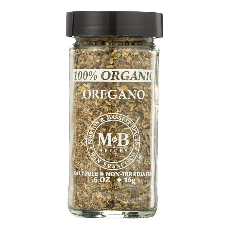 Morton And Bassett 100% Organic Seasoning - Oregano - .7 Oz - Case Of 3 - Orca Market