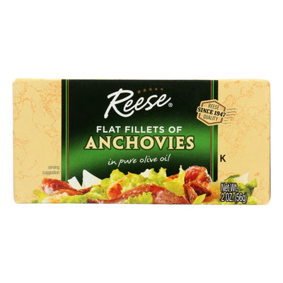 Reese Anchovies - Flat Fillets - In Pure Olive Oil - 2 Oz - Case Of 10 - Orca Market