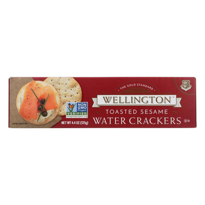 Wellington Toasted Sesame - Water Cracker - Case Of 12 - 4.4 Oz. - Orca Market