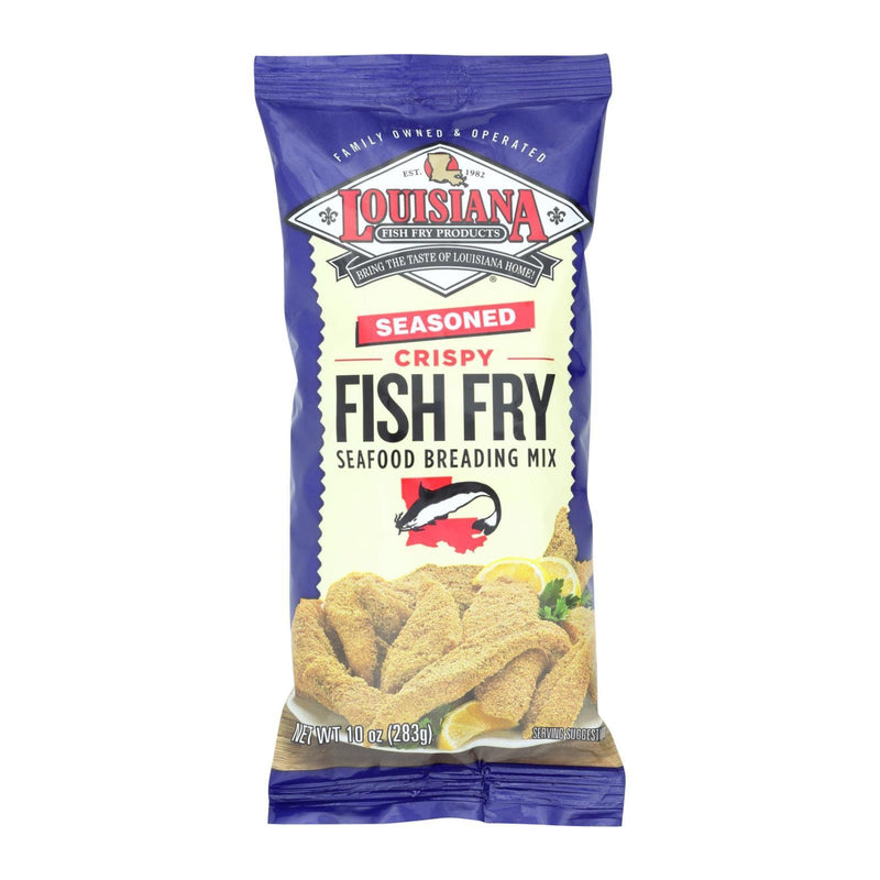 La Fish Fry Seasoned Crispy - Breading Mix - Case Of 12 - 10 Oz. - Orca Market