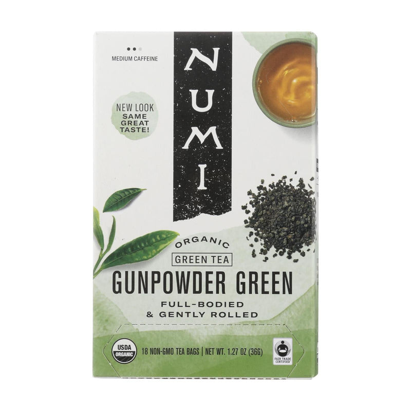 Numi Gunpowder Green Tea - 18 Tea Bags - Case Of 6 - Orca Market