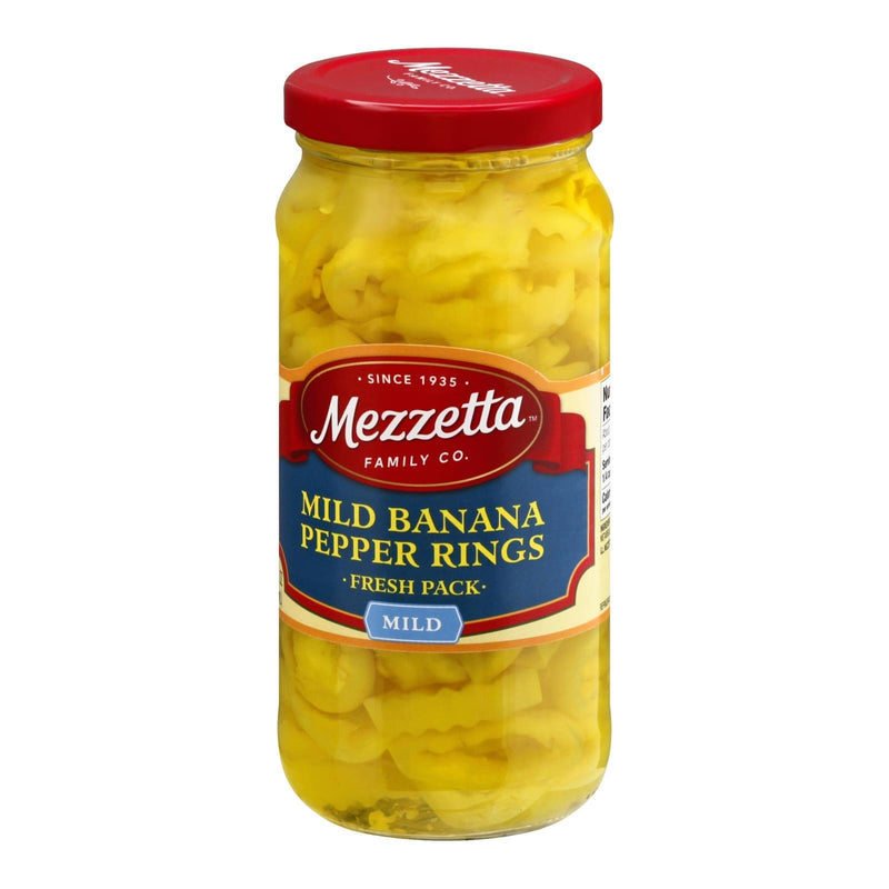 Mezzetta Mild Deli - Sliced Pepper Rings - Case Of 6 - 16 Fl Oz. - Orca Market