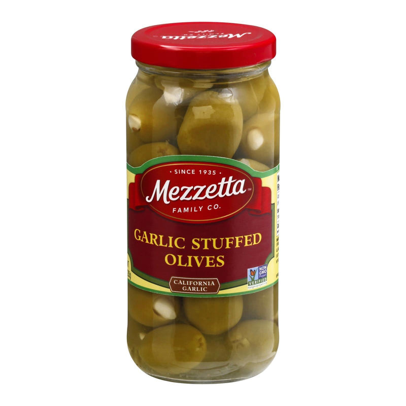 Mezzetta Reese Mezzetta Olive Stuffed Garlic - Case Of 6 - 10 Oz. - Orca Market