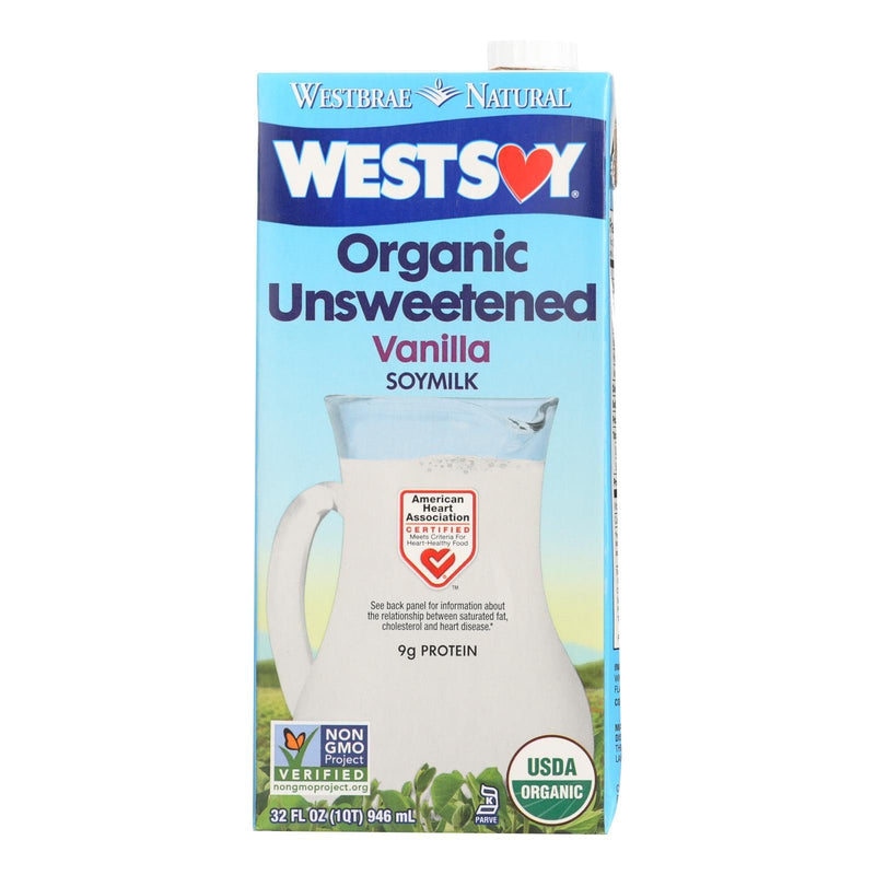 Westsoy Organic Vanilla - Unsweetened - Case Of 12 - 32 Fl Oz. - Orca Market