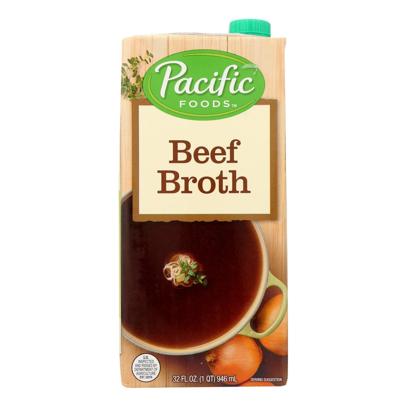 Pacific Natural Foods Broth - Beef - Case Of 12 - 32 Fl Oz. - Orca Market