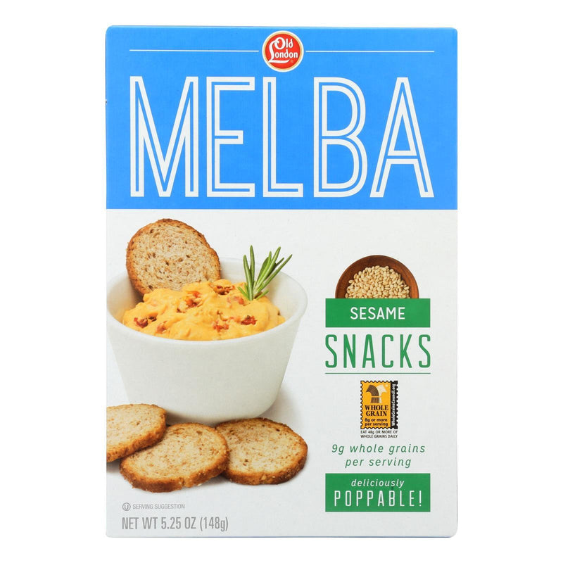 Old London - Melba Snacks - Sesame - Case Of 12 - 5.25 Oz. - Orca Market