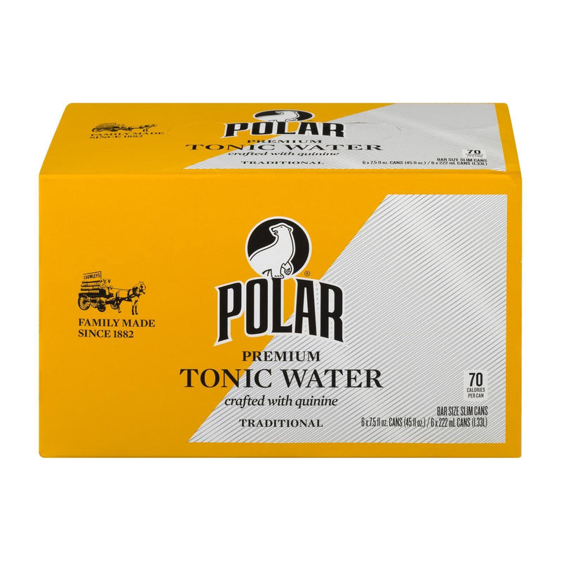 Polar Beverages - Tonic Water 6pk - Case Of 4-6/7.5 Ounce