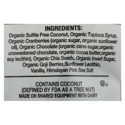 Jennies Coconut Bites - Organic - Cranberry Goji - Case Of 6 - 5.25 Oz - Orca Market