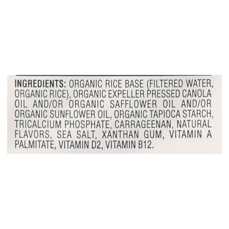 Rice Dream Organic Rice Drink - Original - Case Of 12 - 32 Fl Oz. - Orca Market