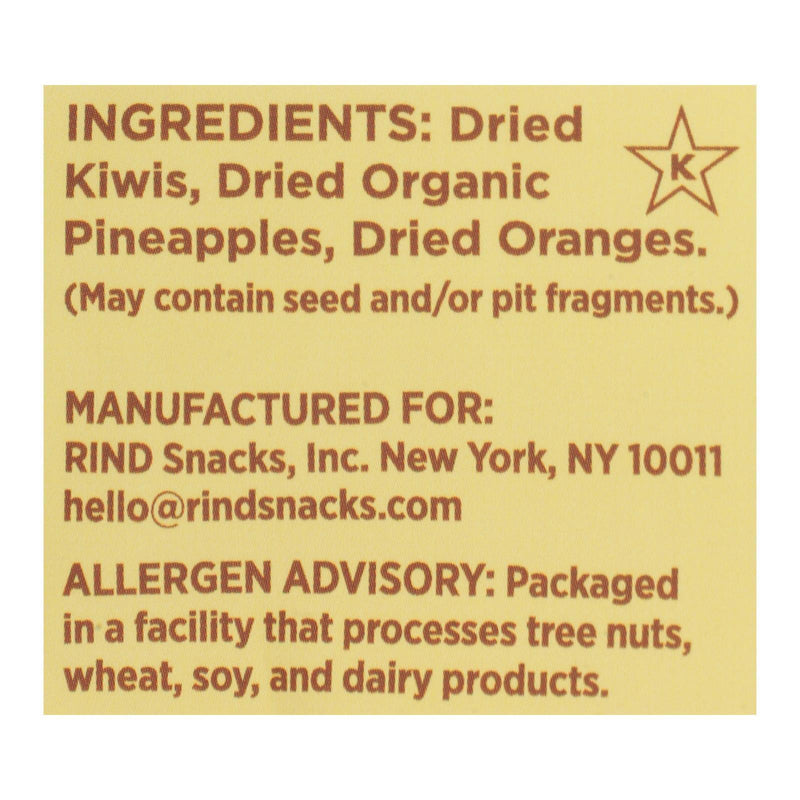 Rind Snacks - Dried Fruit Blend Tropical - Case Of 12 - 3 Oz - Orca Market