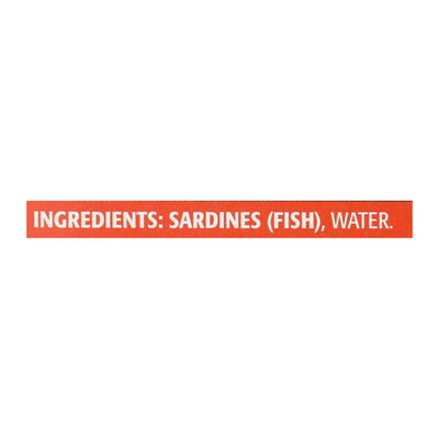 Season Brand Skinless And Boneless Sardines In Water - No Salt Added - Case Of 12 - 4.25 Oz. - Orca Market