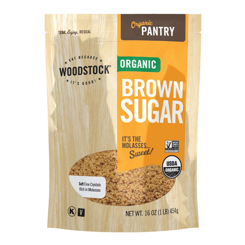 Woodstock Organic Brown Sugar - Case Of 12 - 16 Oz - Orca Market