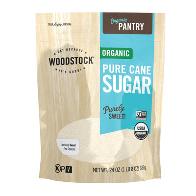 Woodstock Organic Pure Cane Sugar - Case Of 12 - 24 Oz - Orca Market