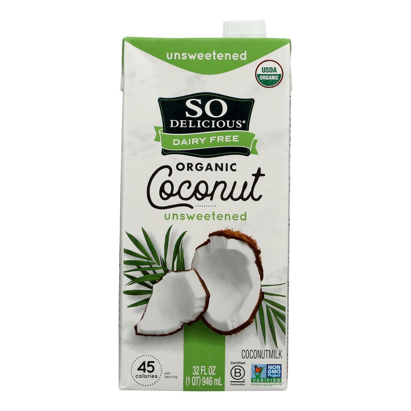 So Delicious Coconut Milk Beverage - Unsweetened - Case Of 12 - 32 Fl Oz. - Orca Market