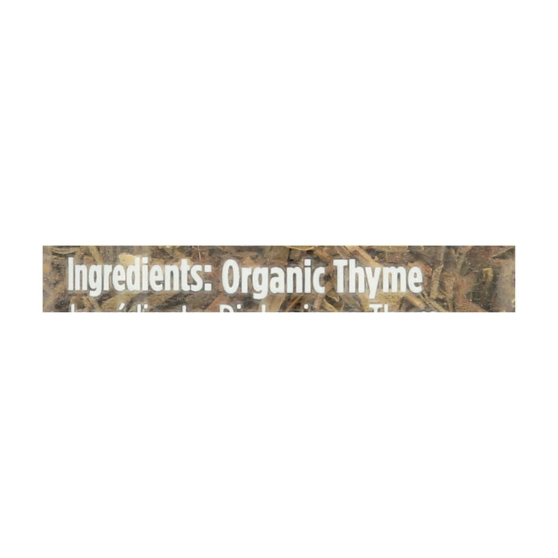 Spicely Organics - Organic Thyme - Case Of 3 - 0.6 Oz. - Orca Market