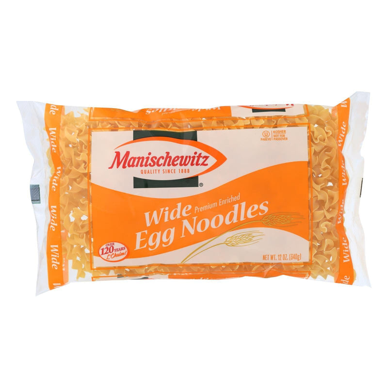 Manischewitz - Egg Noodles Broad - Case Of 12 - 12 Oz. - Orca Market