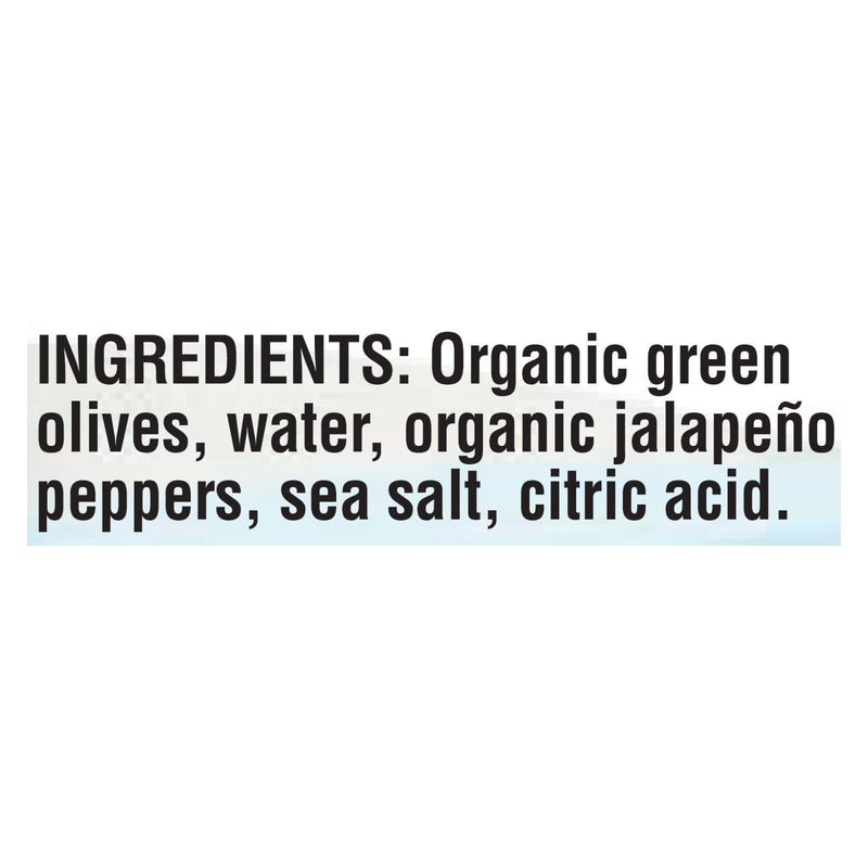 Mediterranean Organic Organic Stuffed Green Olives Jalapeno Peppers - Case Of 12 - 8.5 Oz - Orca Market