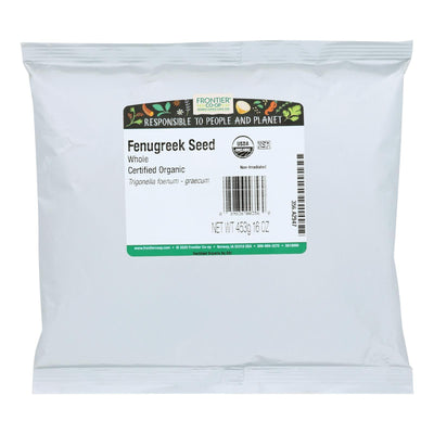 Frontier Herb Fenugreek Seed Organic Whole - Single Bulk Item - 1lb - Orca Market