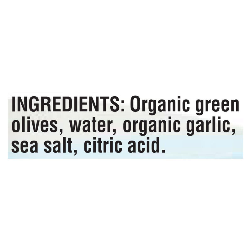 Mediterranean Organic Organic Stuffed Green Olives Garlic - Case Of 12 - 8.5 Oz - Orca Market